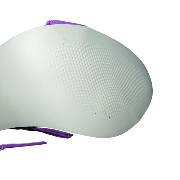 Justfab Gloria Purple Vegan Leather Laser Cut caged pumps size 8 true to size - Picture 11 of 15